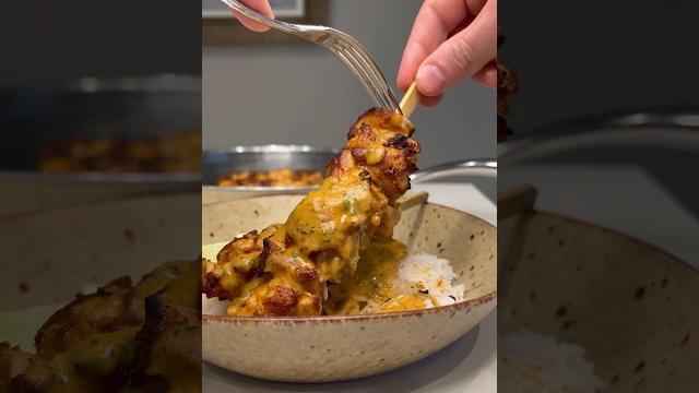 Thai style chicken satay #recipe Thai style chicken satay #recipe