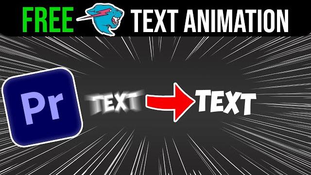 Free text animation preset like mr beast - premiere pro Free text animation preset like mr beast - premiere pro
