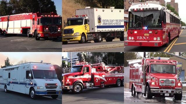 Special & rare fire trucks responding compilation - usar, water rescue, haz-mat, & more! Special & rare fire trucks responding compilation - usar, water rescue, haz-mat, & more!