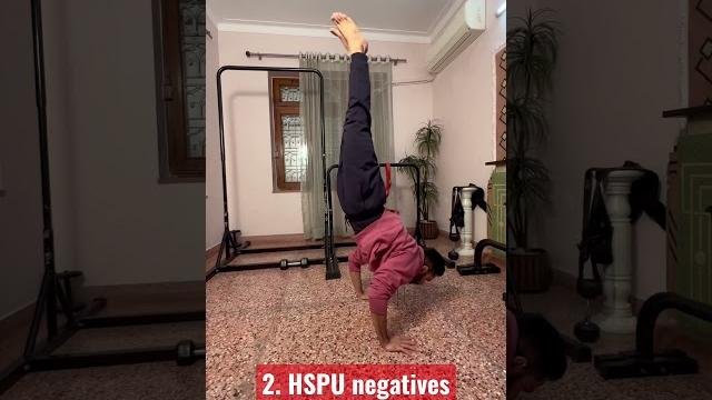 3 exercises to unlock handstand push up #shorts 3 exercises to unlock handstand push up #shorts