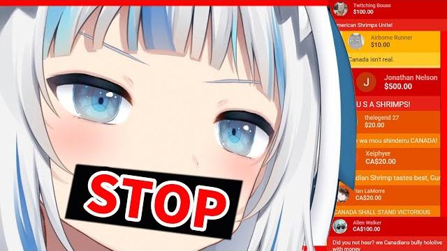 Gura gets interrupted by superchat battle【hololiveen】 Gura gets interrupted by superchat battle【hololiveen】