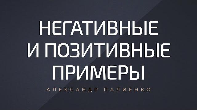 Негативные и позитивные примеры. александр палиенко. Негативные и позитивные примеры. александр палиенко.