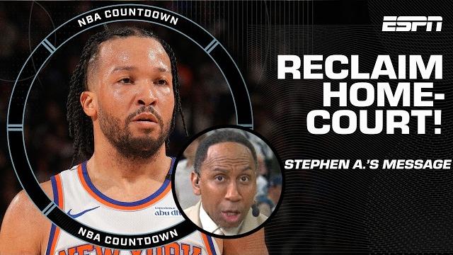 Reclaim home-court advantage! ️ stephen a.'s game 4 message to the knicks | nba countdown Reclaim home-court advantage! ️ stephen a.'s game 4 message to the knicks | nba countdown