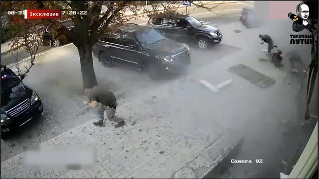 Убийство захарченко. видео с камер наблюдения. Убийство захарченко. видео с камер наблюдения.