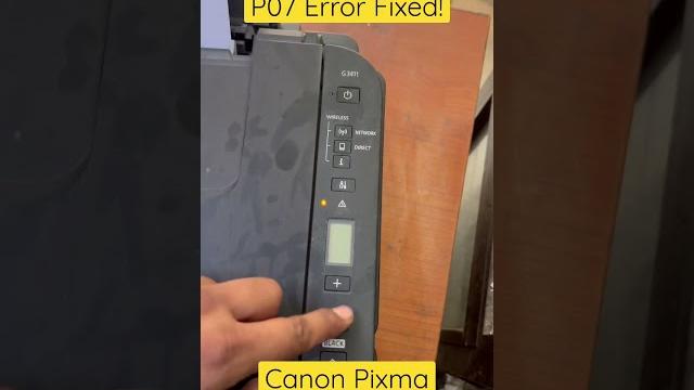How to fix the p07 error on canon pixma printers How to fix the p07 error on canon pixma printers