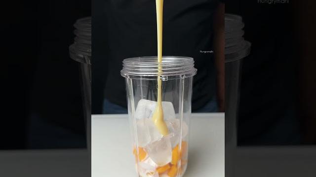 Easy mango milk shake to cool down #shorts Easy mango milk shake to cool down #shorts