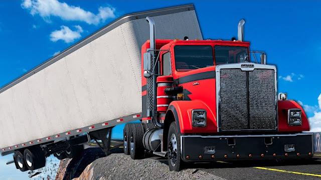 Semi trucks on dangerous roads! (beamng) Semi trucks on dangerous roads! (beamng)
