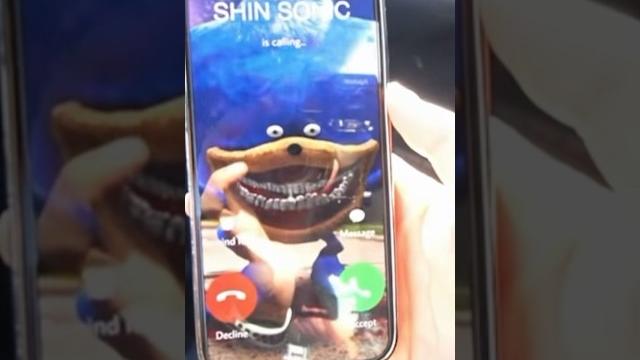 Shin sonic is calling in real life!! Shin sonic is calling in real life!!