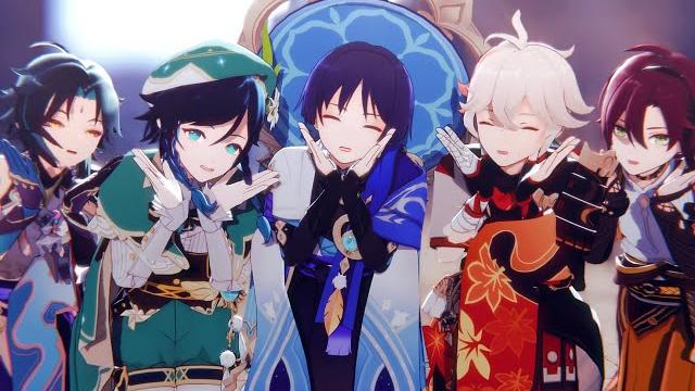 【genshin impact | 原神 | mmd】kimagure mercy【venti×all】 【genshin impact | 原神 | mmd】kimagure mercy【venti×all】