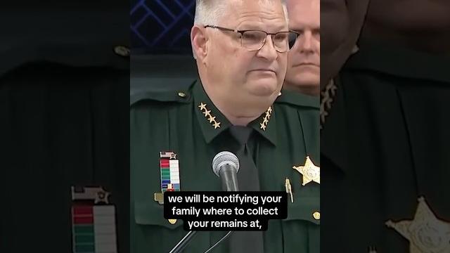 Florida sheriff tells protesters, "we will kill you, graveyard dead" if they use weapons #shorts Florida sheriff tells protesters, "we will kill you, graveyard dead" if they use weapons #shorts