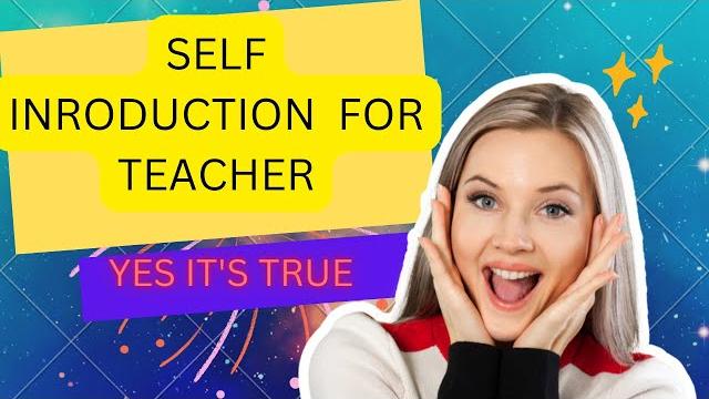 Self introduction for teacher. teachers interview questions and answers.#shorts #teacherinterview Self introduction for teacher. teachers interview questions and answers.#shorts #teacherinterview