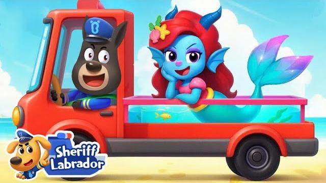 The mermaid story | watercity mystery | cartoon | safety rules for kids | sheriff labrador The mermaid story | watercity mystery | cartoon | safety rules for kids | sheriff labrador
