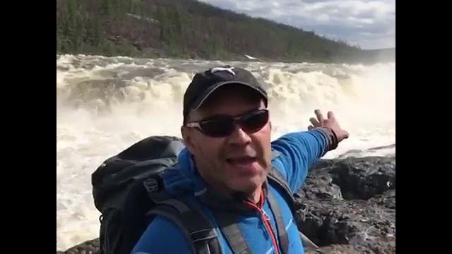 Большой курейский водопад на плато путорана Большой курейский водопад на плато путорана