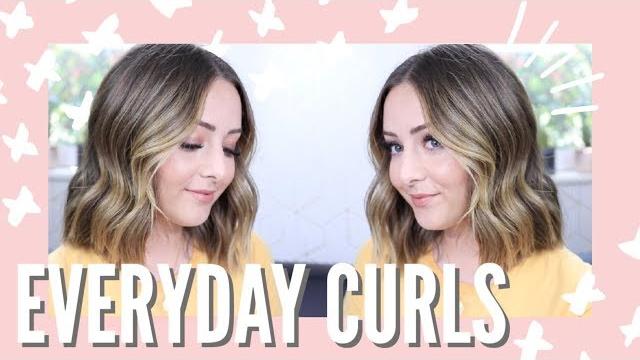 Everyday loose curls for short hair with a straightener! Everyday loose curls for short hair with a straightener!