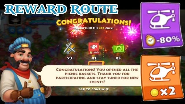 Township reward router completed Township reward router completed