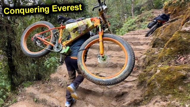 What to do with lex? the road is ended️expedition everest on electric bikes on trails part 3 What to do with lex? the road is ended️expedition everest on electric bikes on trails part 3