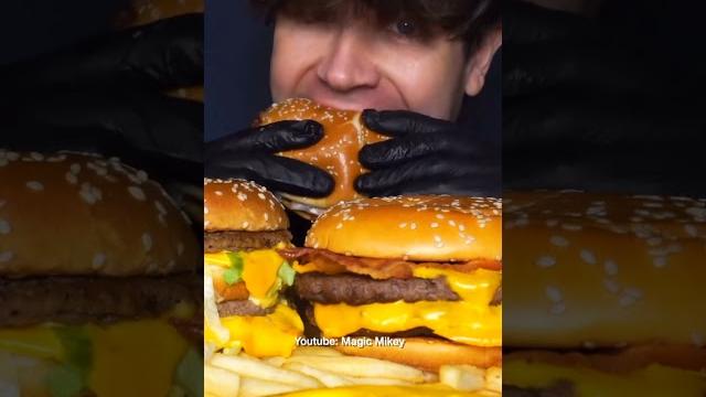 Asmr hamburger mukbang Asmr hamburger mukbang