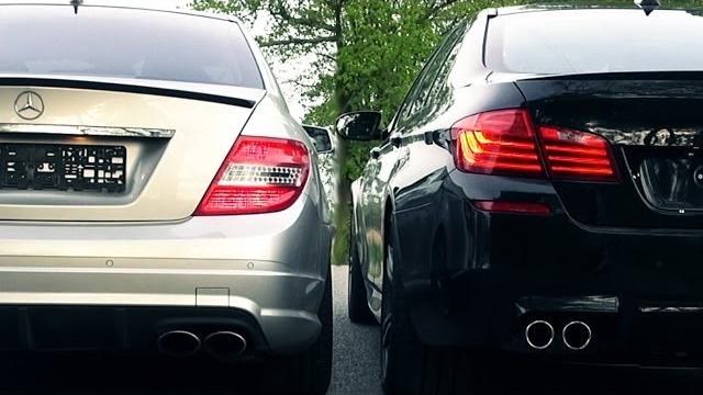 Bmw m5 f10 vs mercedes c63 amg sound battle 6,2l v8 vs 4,4 biturbo exhaust revs revving Bmw m5 f10 vs mercedes c63 amg sound battle 6,2l v8 vs 4,4 biturbo exhaust revs revving