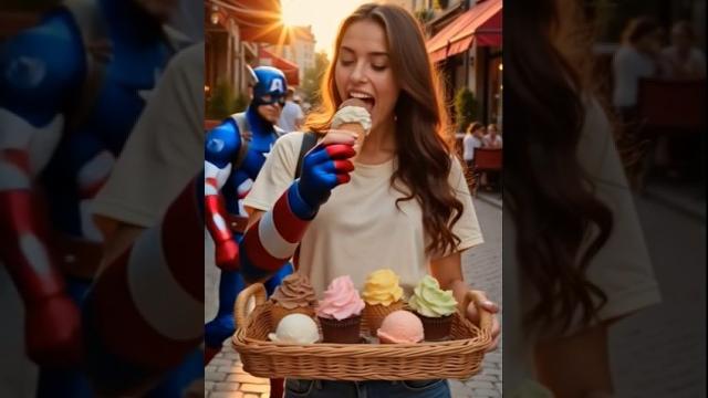 Beautiful aunt turns into captain america Beautiful aunt turns into captain america