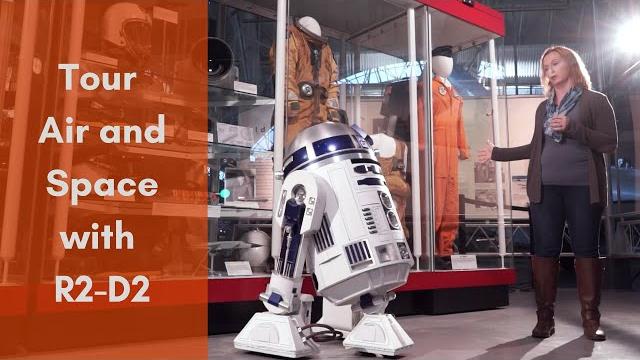 R2-d2 visits the air and space museum R2-d2 visits the air and space museum