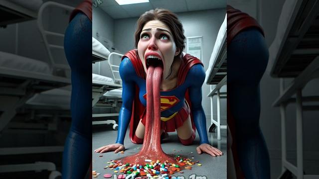 Supergirl's tongue has become long || (spiderman and supergirl) #spiderman #shorts #story Supergirl's tongue has become long || (spiderman and supergirl) #spiderman #shorts #story