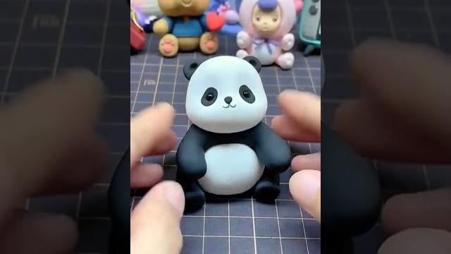 How to make a panda with clay! clay panda tutorial! easy clay #diy #claystudio #clay #clayart #toys How to make a panda with clay! clay panda tutorial! easy clay #diy #claystudio #clay #clayart #toys