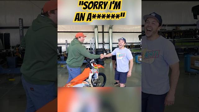 Tp saying sorry with a ktm Tp saying sorry with a ktm