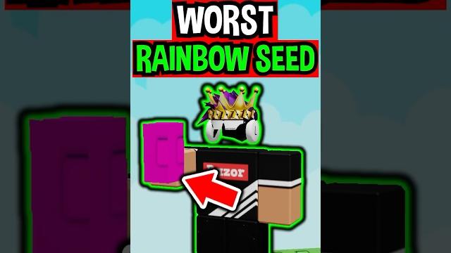 Worst rainbow seed in roblox grow a garden.. Worst rainbow seed in roblox grow a garden..