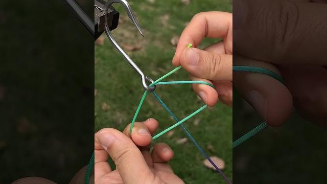 简单牢固容易操作的鱼钩结 简单牢固容易操作的鱼钩结