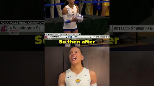 Inside olivia babcock's serve routine #shorts Inside olivia babcock's serve routine #shorts