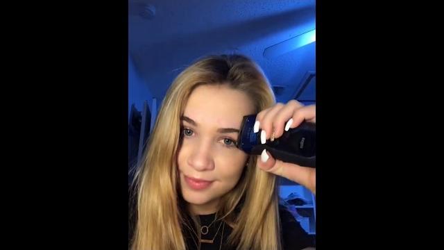 Cutting eyebrows- (tiktok ) Cutting eyebrows- (tiktok )