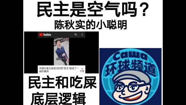 陈秋实 民主和吃屎 底层逻辑 民主是空气吗? 陈秋实 民主和吃屎 底层逻辑 民主是空气吗?