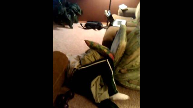 Loser jumping on pillow!!!!! Loser jumping on pillow!!!!!