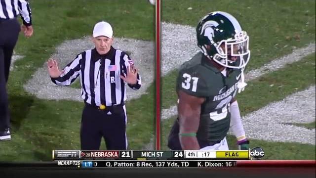 11/3/12 msu v nebraska - dennard pass int. call 11/3/12 msu v nebraska - dennard pass int. call