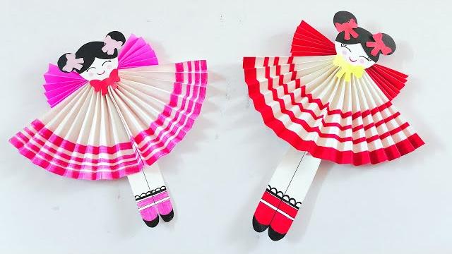 How to make paper doll | easy kids craft ideas How to make paper doll | easy kids craft ideas
