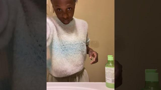 Evening shower routine. Evening shower routine.