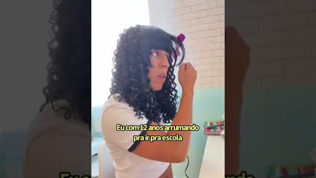 Eu com 12 anos me arrumando pra escola #shorts Eu com 12 anos me arrumando pra escola #shorts