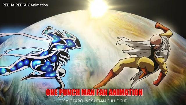 Cosmic garou vs saitama full fight | one punch man fan animation Cosmic garou vs saitama full fight | one punch man fan animation