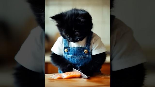 Бенчик готовит пирог! #симбочка #симба #ии Бенчик готовит пирог! #симбочка #симба #ии