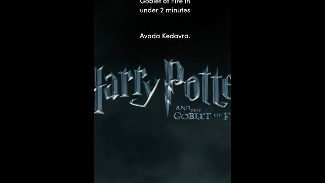 Goblet of fire in under 2 minutes #harrypotter Goblet of fire in under 2 minutes #harrypotter