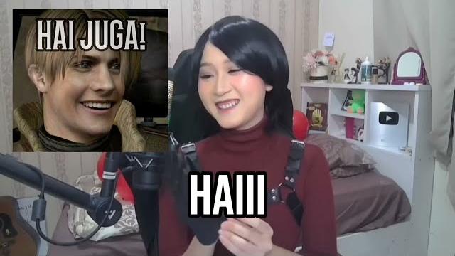 Kak giska (cookie red) cosplay ada wong Kak giska (cookie red) cosplay ada wong