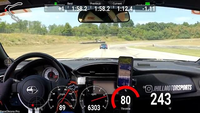 Hot lap at pittrace Hot lap at pittrace