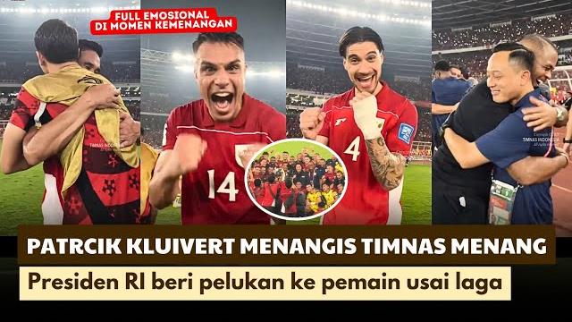 Tangis bahagia pemain & pelatih usai timnas indonesia menang vs china | prabowo bangga beri pelukan Tangis bahagia pemain & pelatih usai timnas indonesia menang vs china | prabowo bangga beri pelukan