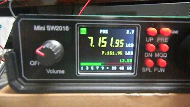 Mini sw2016 transciver first qso Mini sw2016 transciver first qso