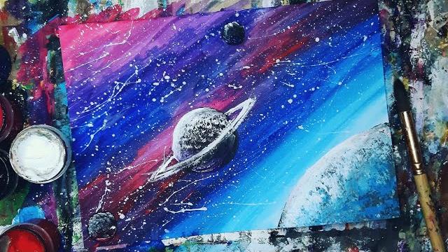 Cosmos | drawing very simplygouache Cosmos | drawing very simplygouache