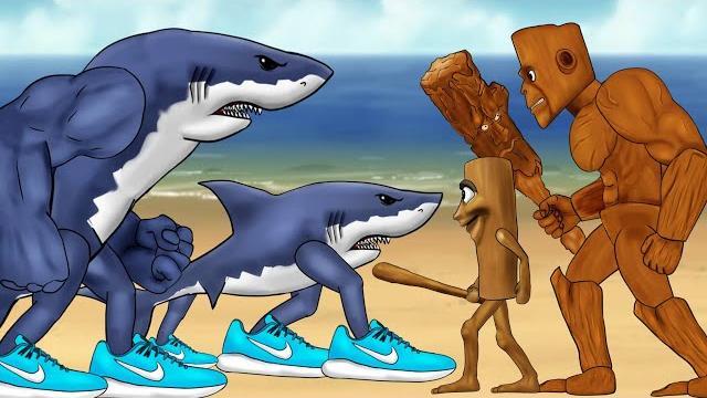 Tung tung tung sahur vs tralalero tralala. animation Tung tung tung sahur vs tralalero tralala. animation