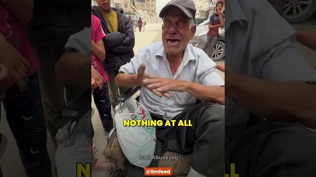 An old man from gaza cried for food An old man from gaza cried for food