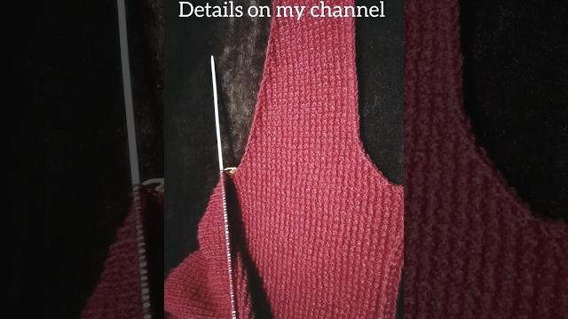 How to decrease v neck /armhole in gents sweater for xl/xxl #knitting #youtubeshorts #shorts How to decrease v neck /armhole in gents sweater for xl/xxl #knitting #youtubeshorts #shorts