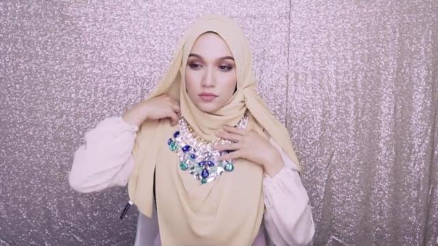 Bridal shawl tutorial chest covered shawl tutorial | malaysia hijab tutorial | tudung people Bridal shawl tutorial chest covered shawl tutorial | malaysia hijab tutorial | tudung people