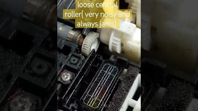 Epson l360 papaer jam and stuck with noisy gear grinding #epson #epsonl360 #epsonrepair Epson l360 papaer jam and stuck with noisy gear grinding #epson #epsonl360 #epsonrepair